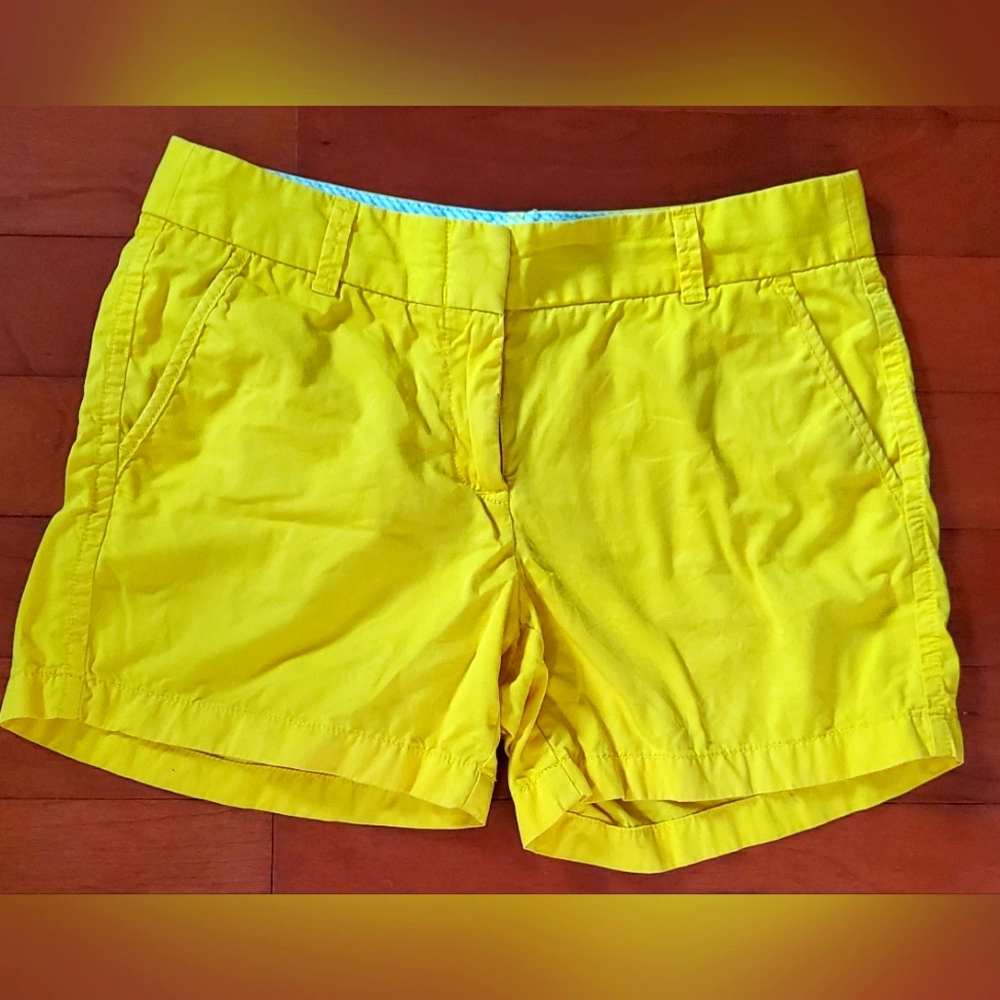 J. Crew Yellow Women's Chino Shorts Size 2